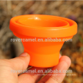 FMP-319 200 ml Camping voyage Portable pliante silicium Mug Orange Portable tasse de l’eau